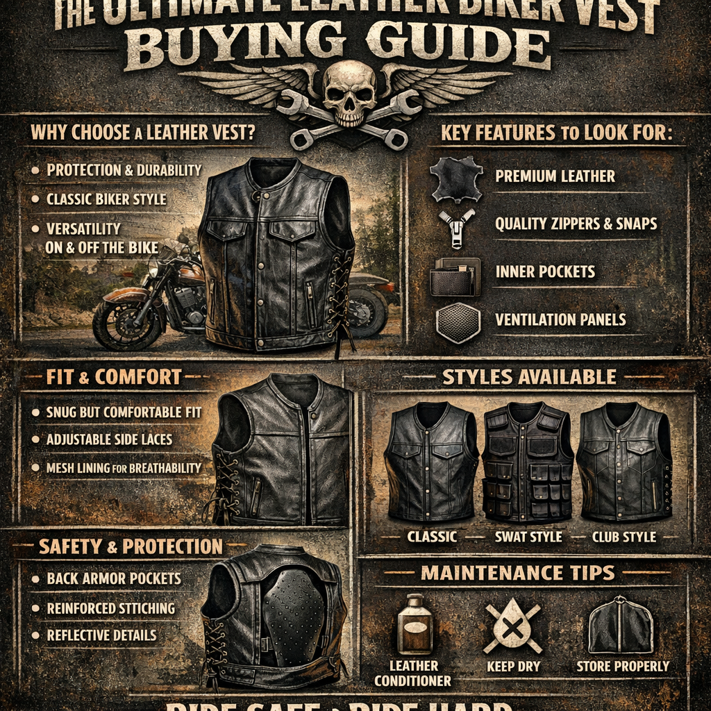 The Ultimate Leather Biker Vest Buying Guide for Serious Riders