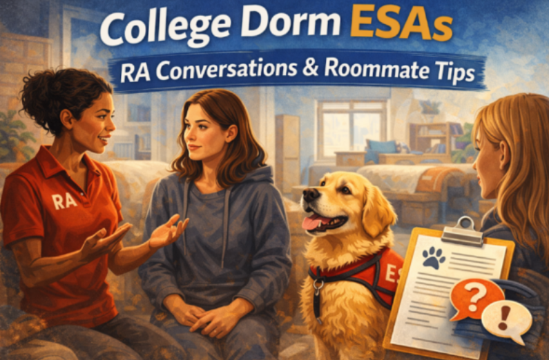 College Dorm ESAs: RA Conversations & Roommate Tips