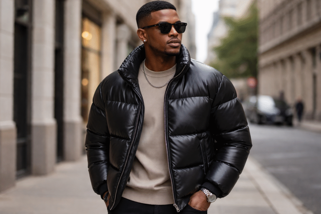 Why Leather Puffer Jackets Are Quietly Replacing Wool Coats in Urban Winter Fashion